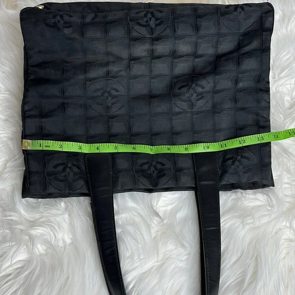 100% Authentic Pre-owned Chanel Nylon Black Tote Bag, 13.5x10x6 - Picture 4 of 16